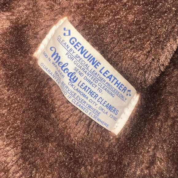 Ms. PIONEER Rust Brown Suede & Leather Trim Shearling Jacket - Picture 5 of 8